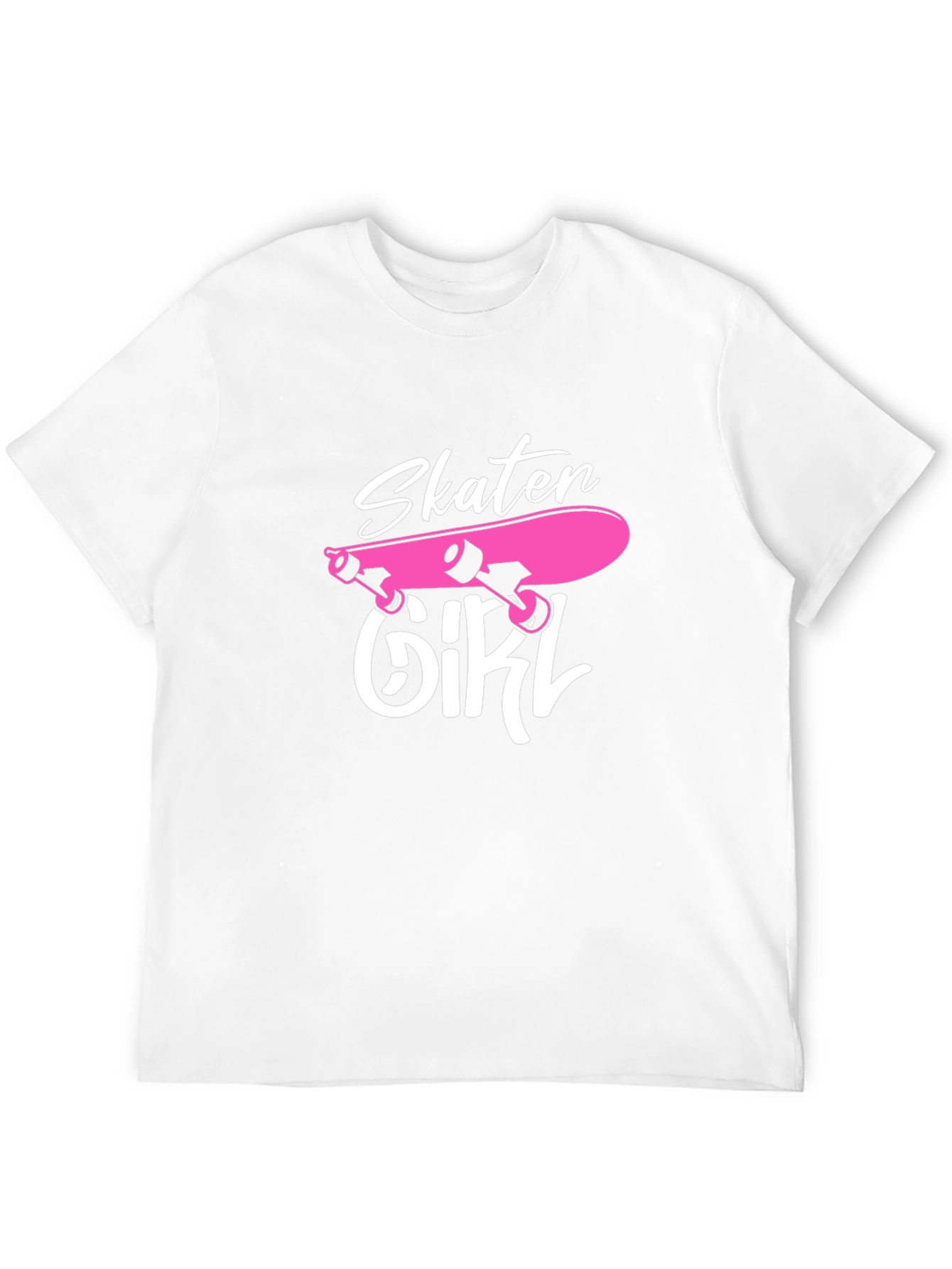 Skater Girl Graphic T-Shirt - Black Cotton Tee