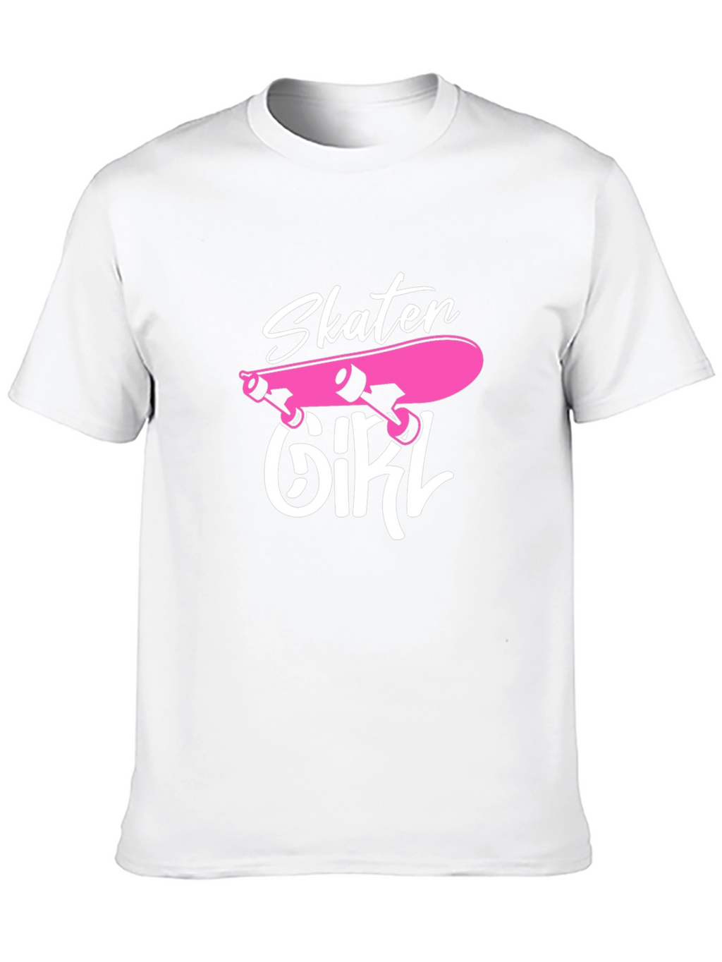 Skater Girl Graphic T-Shirt - Black Cotton Tee