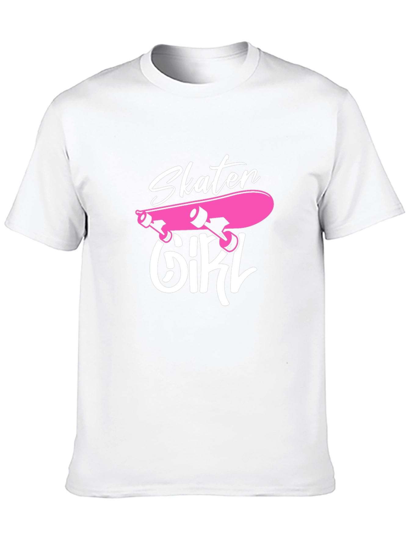 Skater Girl Graphic T-Shirt - Black Cotton Tee