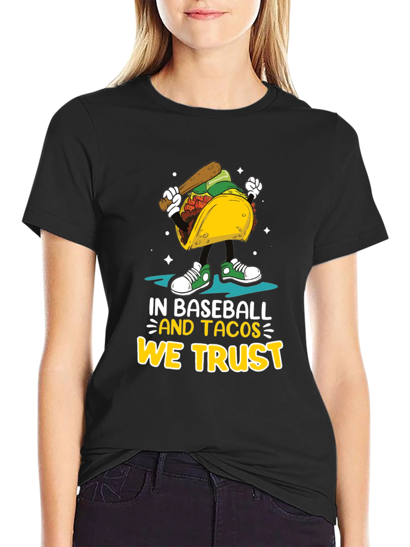 Baseball and Tacos Graphic T-Shirt