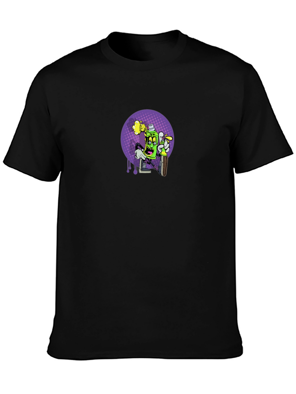 Cartoon Spray Paint Graphic Tee