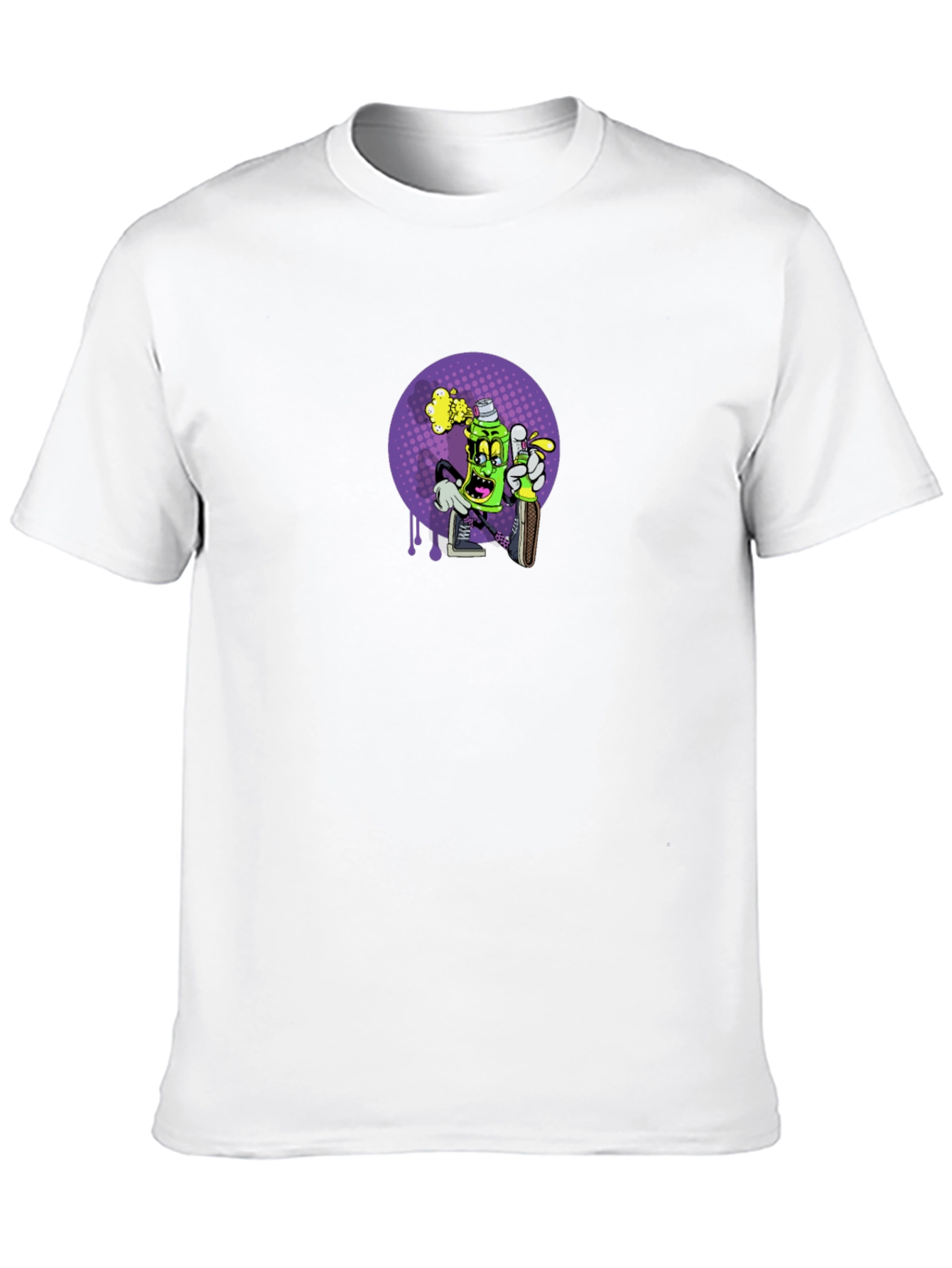 Cartoon Spray Paint Graphic Tee