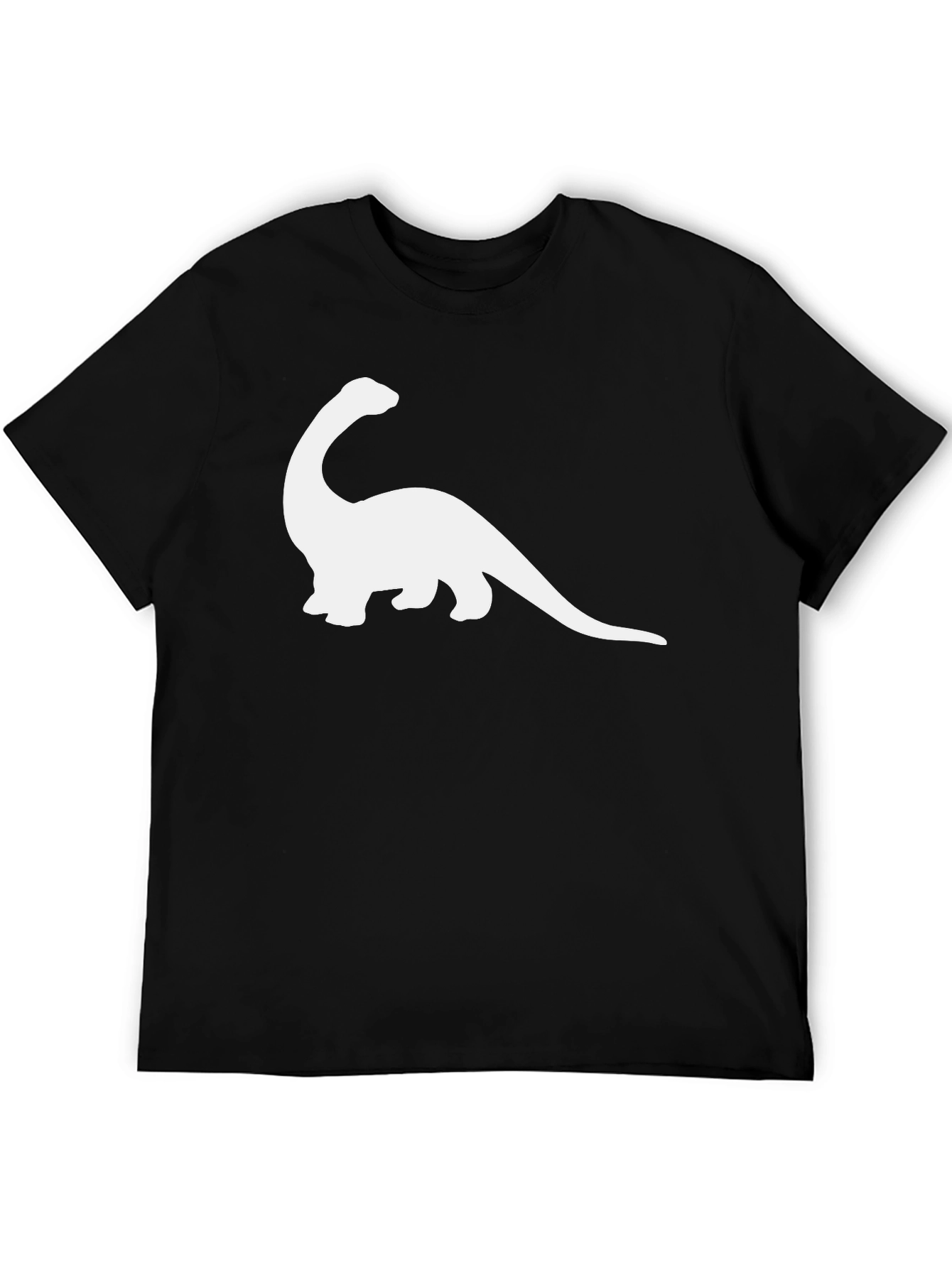 Dinosaur Graphic T-Shirt - Black Cotton Tee