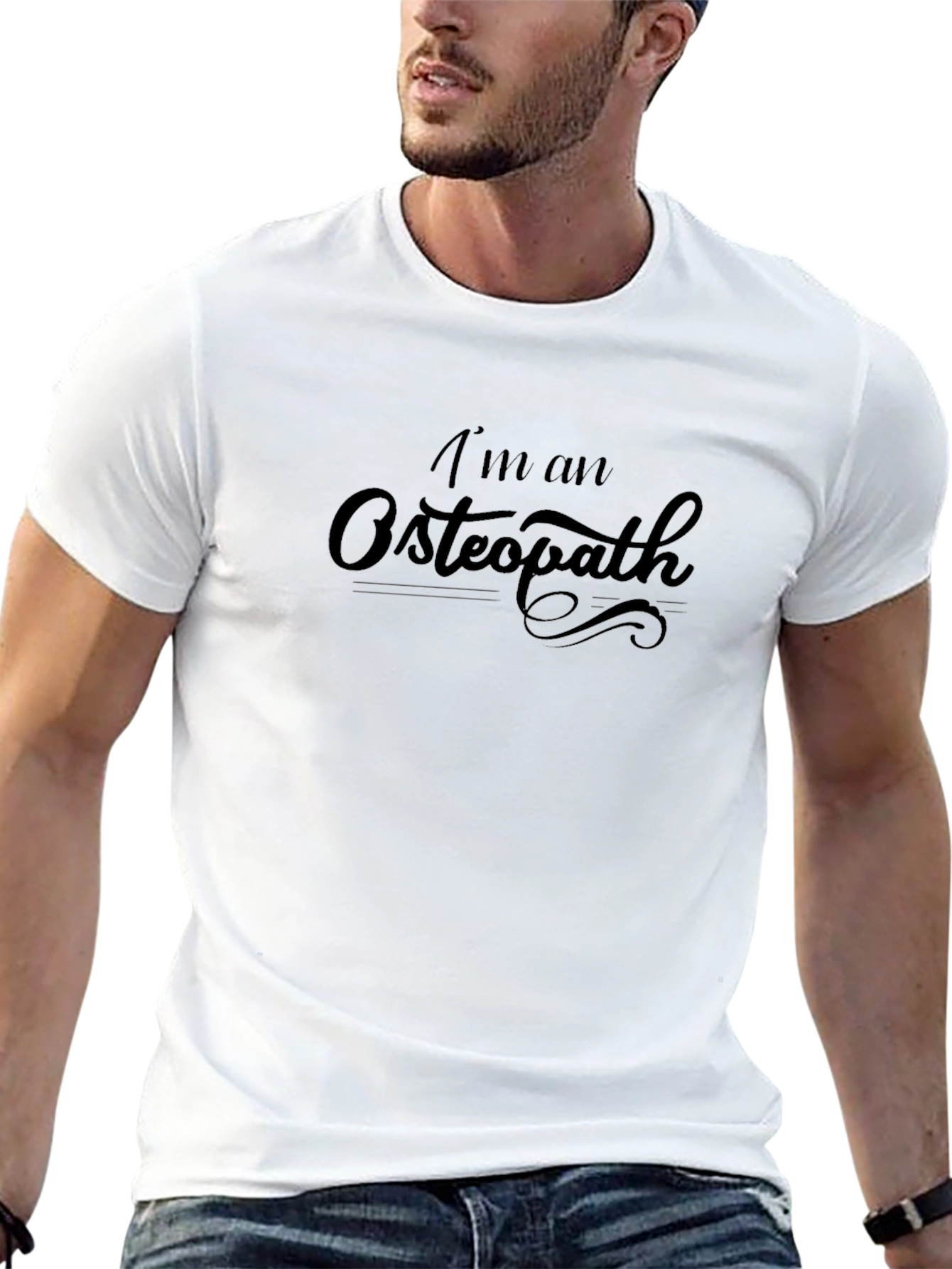 Im an Osteopath Black T-Shirt