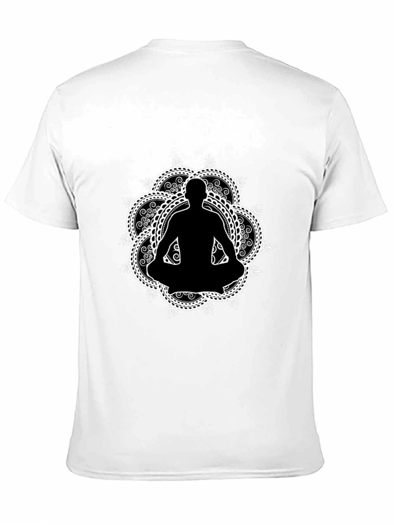 Meditative Mandala T-Shirt - Black Yoga Tee