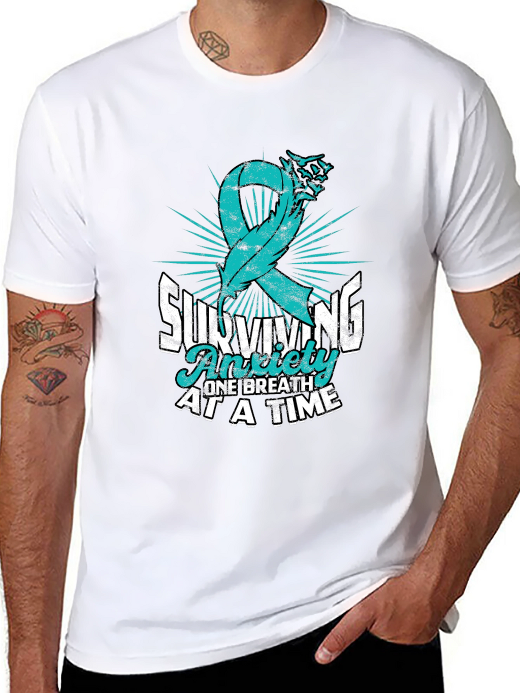 Anxiety Awareness Ribbon T-Shirt