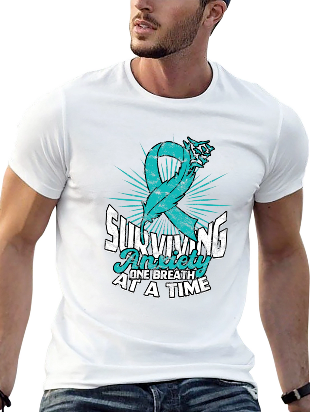 Anxiety Awareness Ribbon T-Shirt