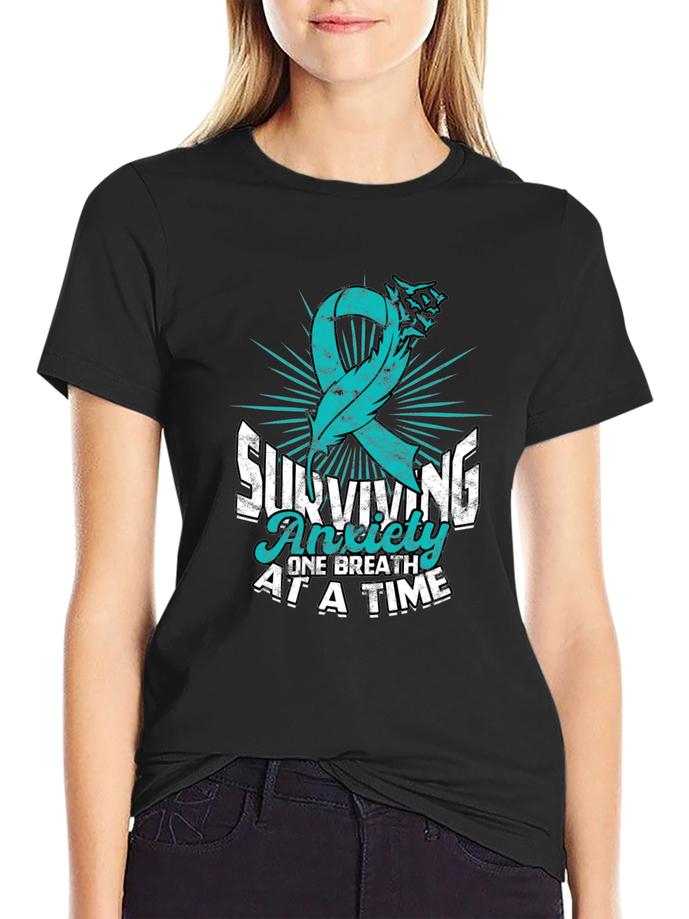 Anxiety Awareness Ribbon T-Shirt
