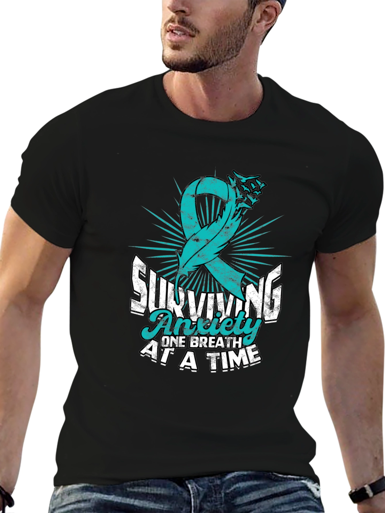 Anxiety Awareness Ribbon T-Shirt