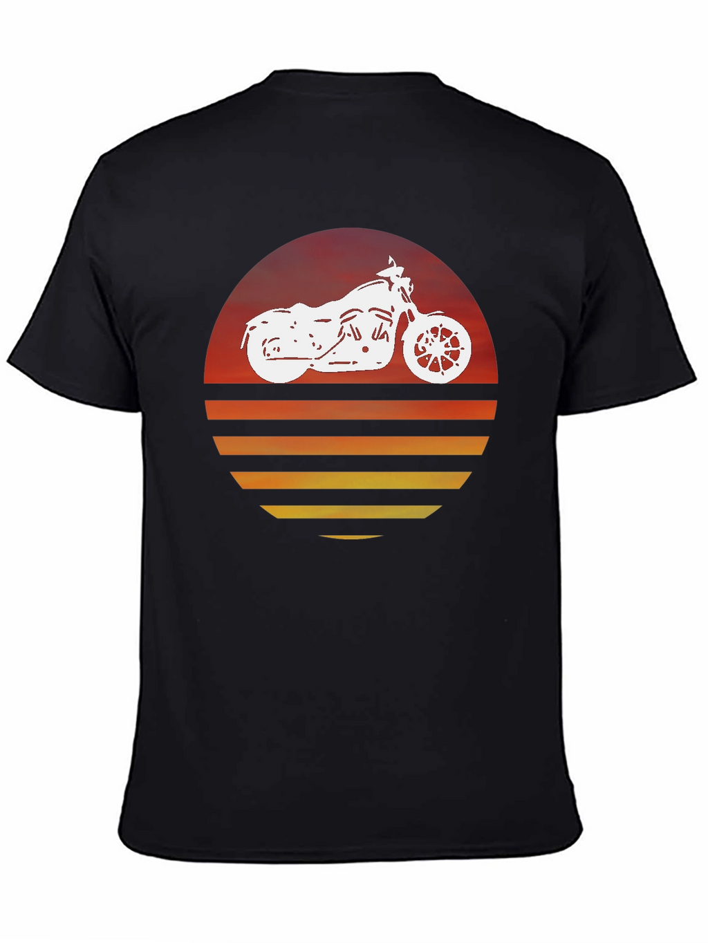 Motorcycle Sunset Graphic Tee - Ride in Style!
