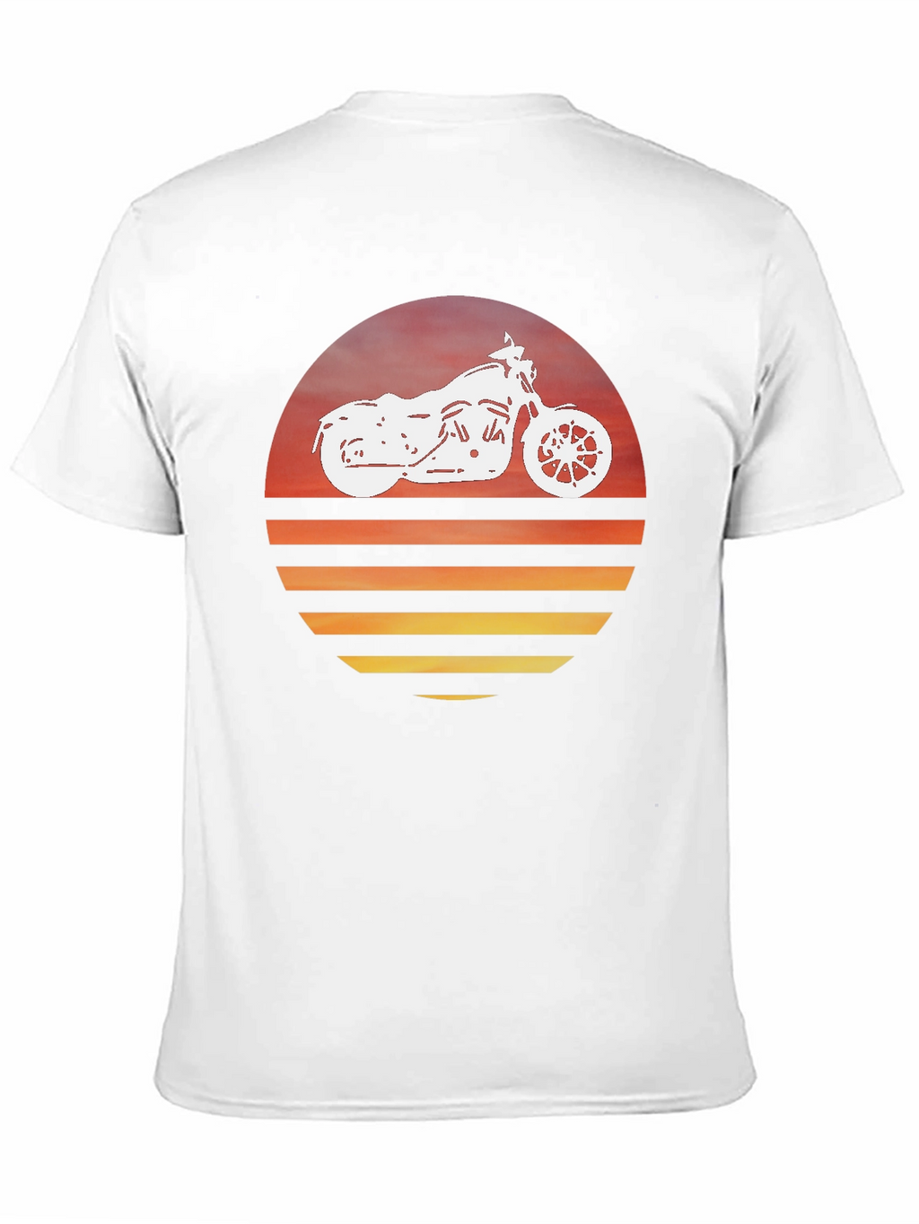 Motorcycle Sunset Graphic Tee - Ride in Style!
