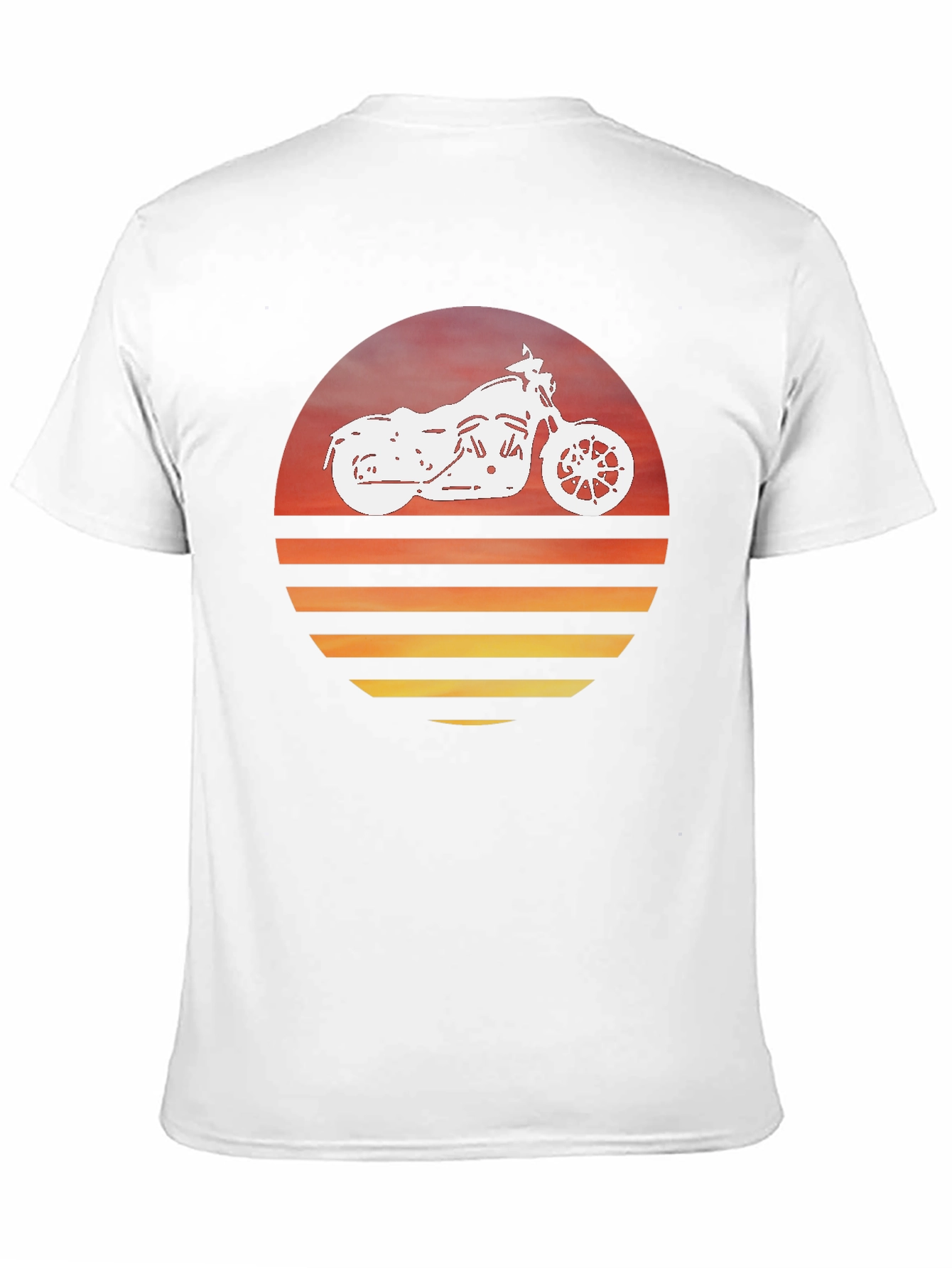 Motorcycle Sunset Graphic Tee - Ride in Style!