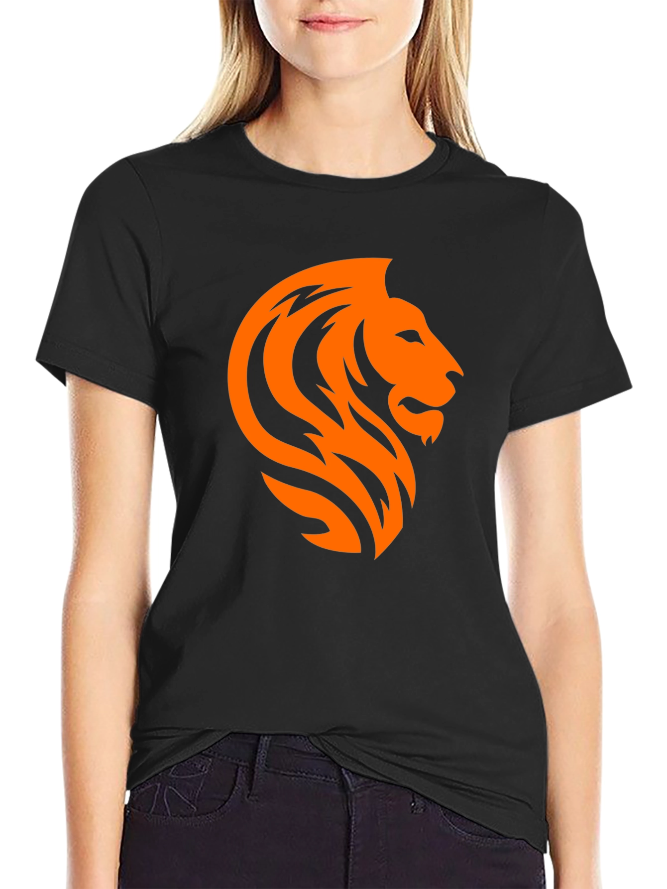 Lion Graphic Black T-Shirt - Mens Fashion