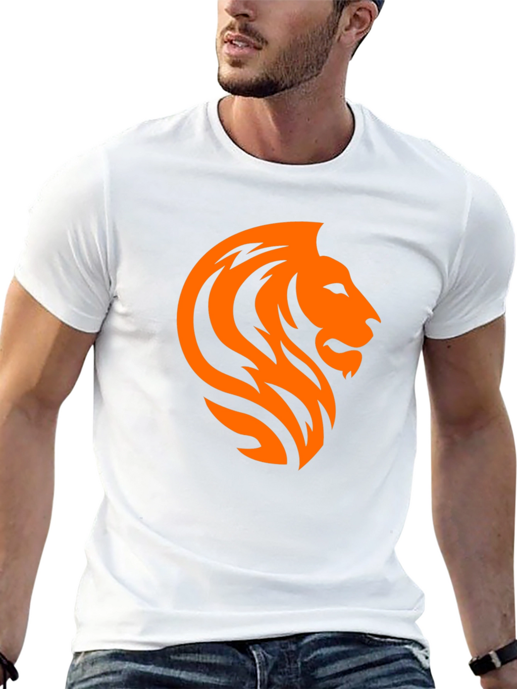 Lion Graphic Black T-Shirt - Mens Fashion