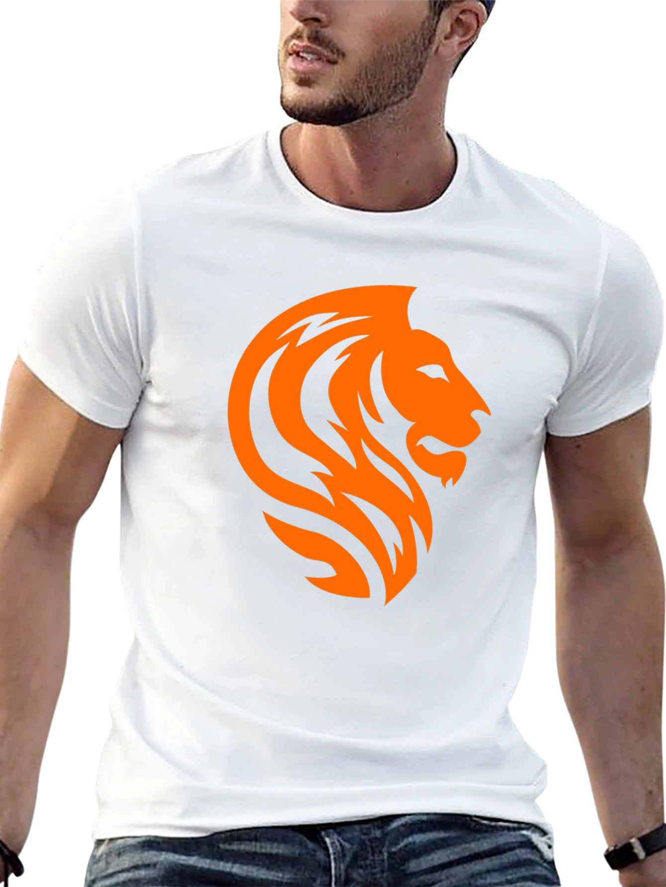 Lion Graphic Black T-Shirt - Mens Fashion