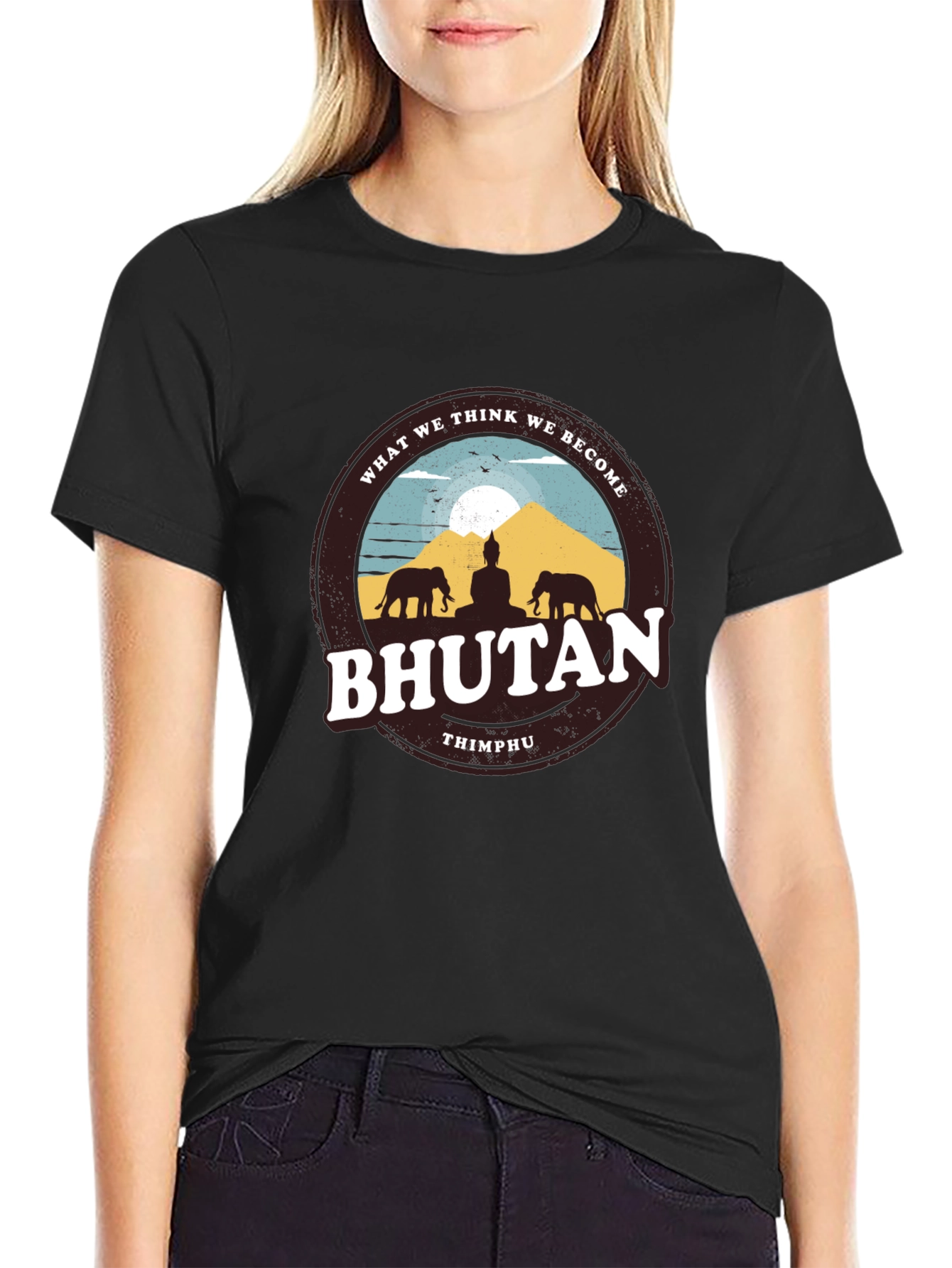 Bhutan Graphic Tee - Thimphu Souvenir T-Shirt