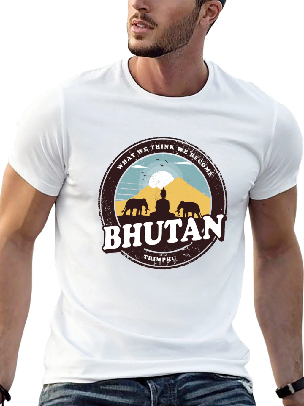 Bhutan Graphic Tee - Thimphu Souvenir T-Shirt