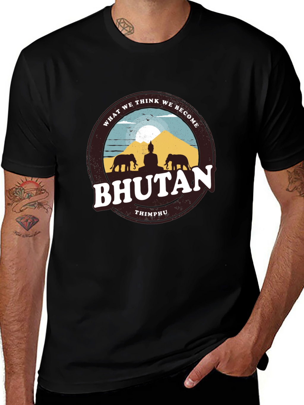 Bhutan Graphic Tee - Thimphu Souvenir T-Shirt