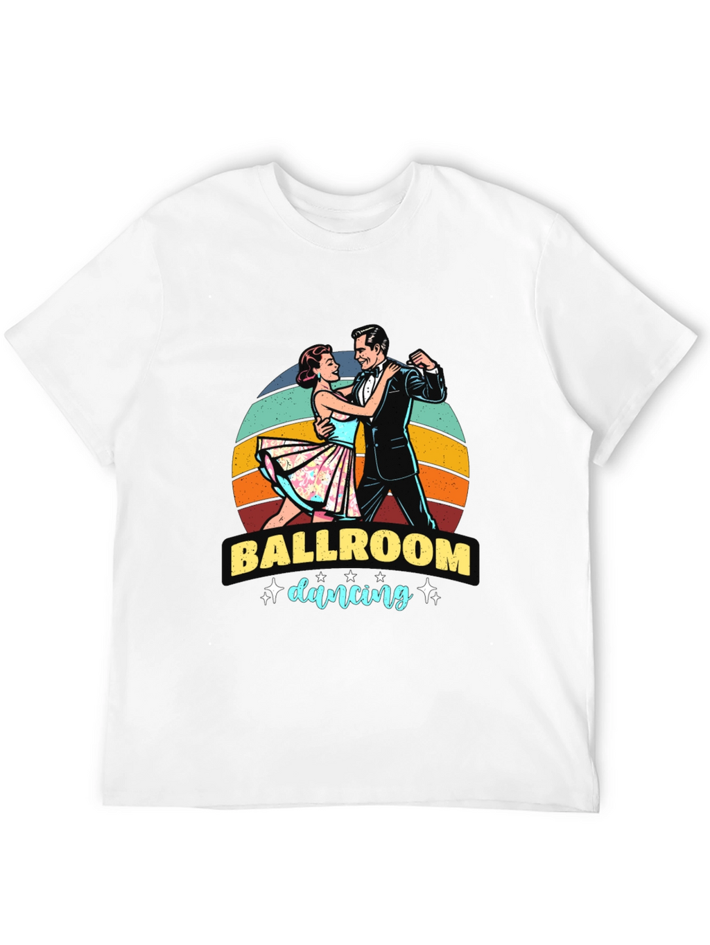 Ballroom Dancing Graphic Tee - Retro Style