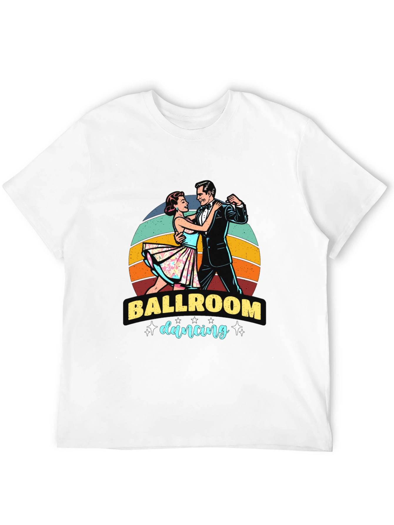 Ballroom Dancing Graphic Tee - Retro Style