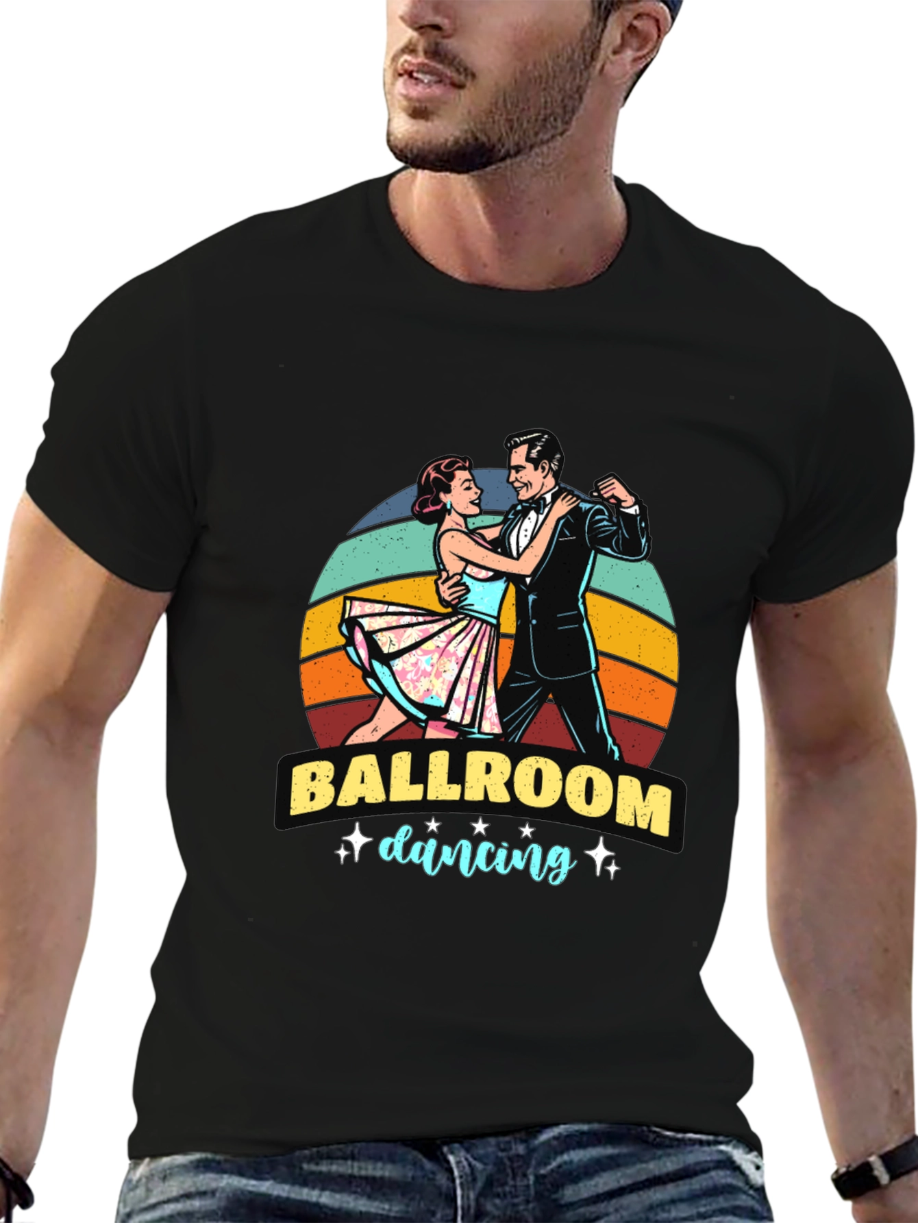 Ballroom Dancing Graphic Tee - Retro Style