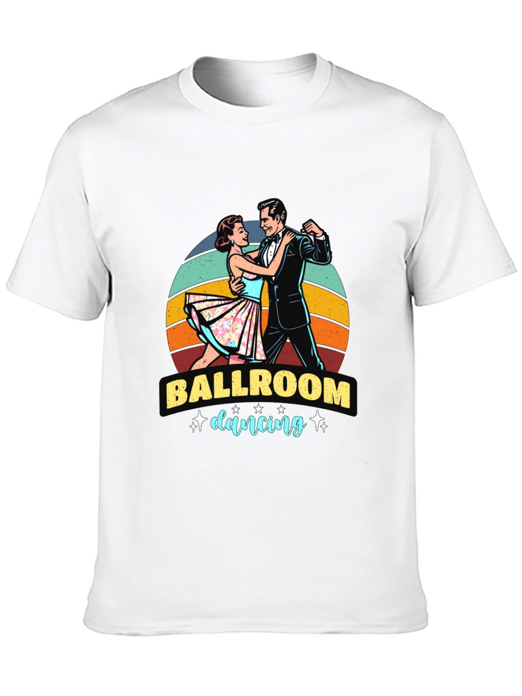 Ballroom Dancing Graphic Tee - Retro Style