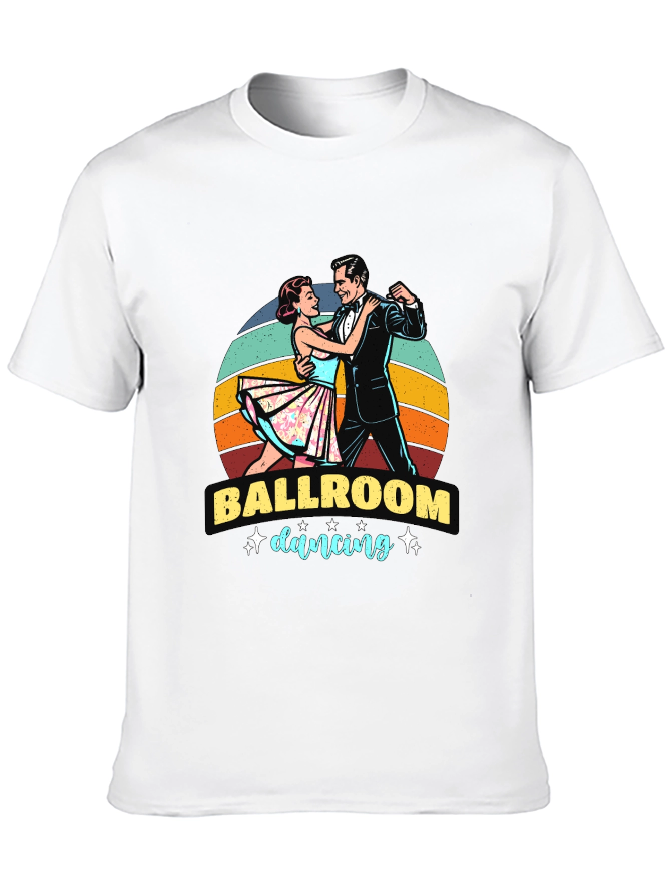 Ballroom Dancing Graphic Tee - Retro Style