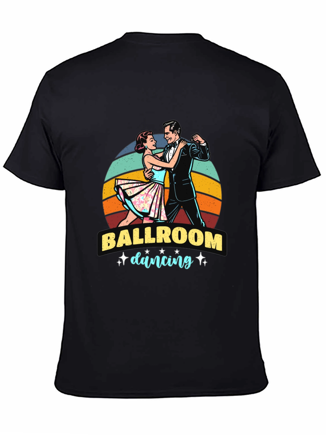 Ballroom Dancing Graphic Tee - Retro Style