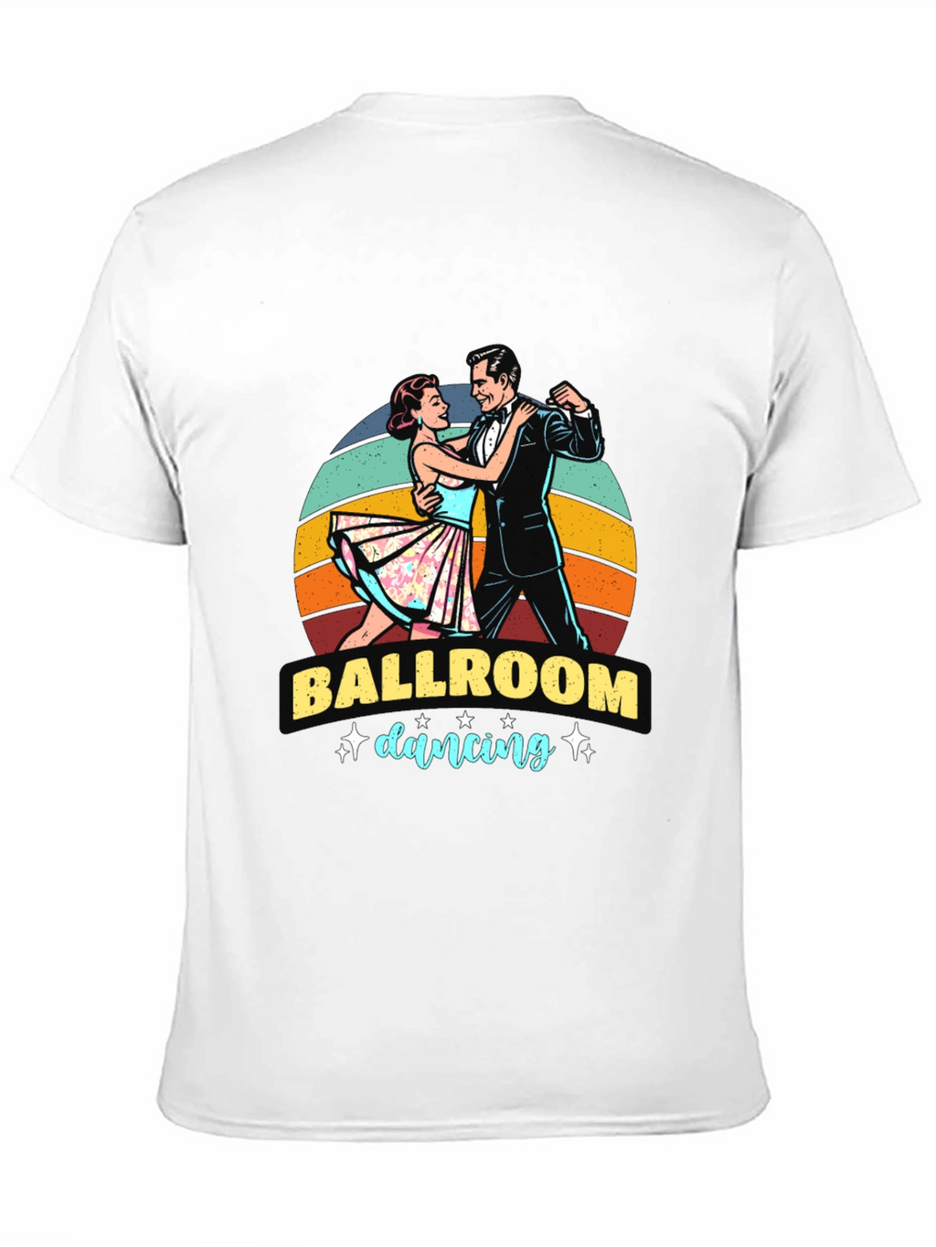 Ballroom Dancing Graphic Tee - Retro Style