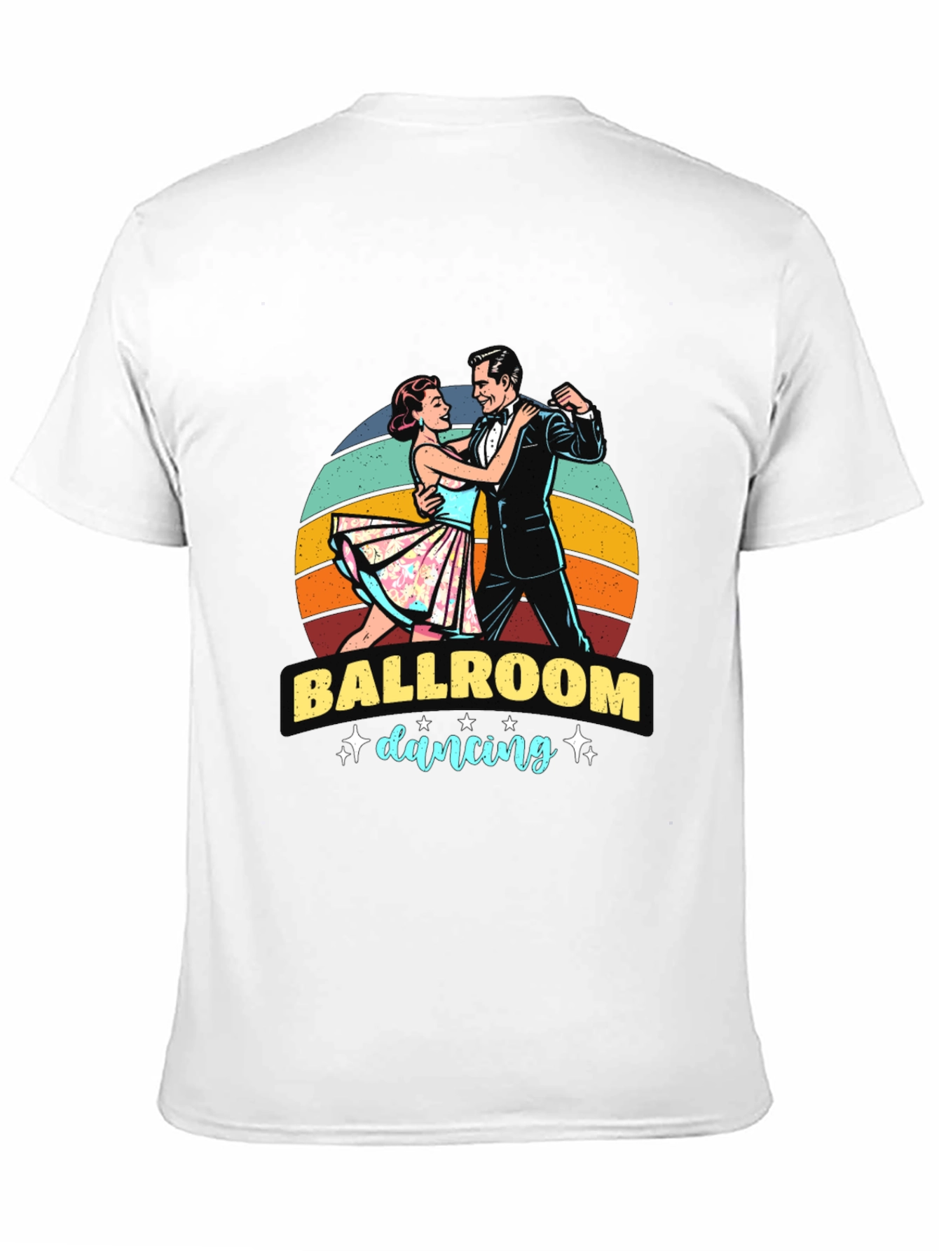Ballroom Dancing Graphic Tee - Retro Style