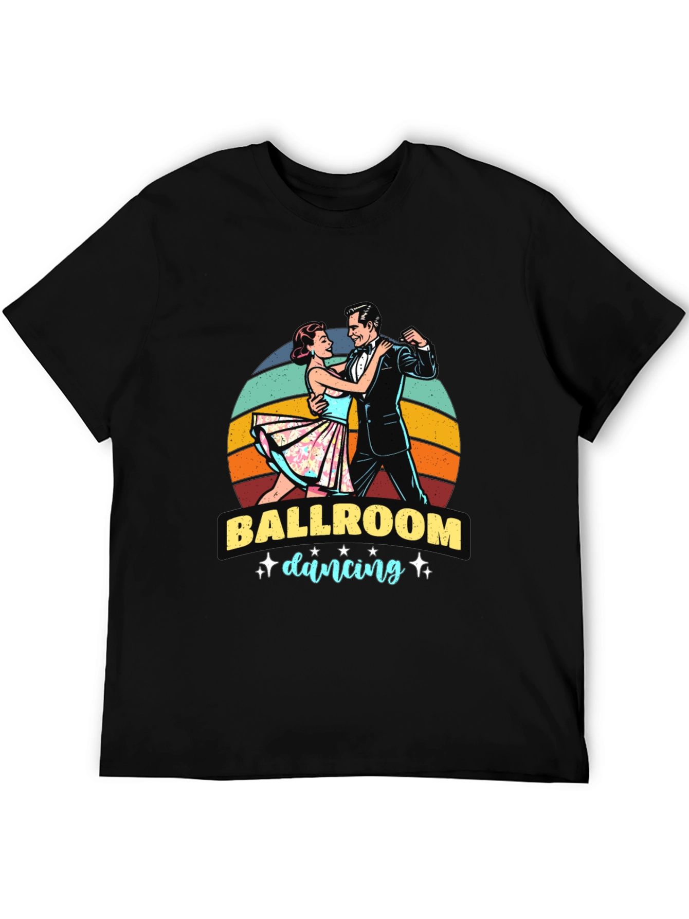 Ballroom Dancing Graphic Tee - Retro Style