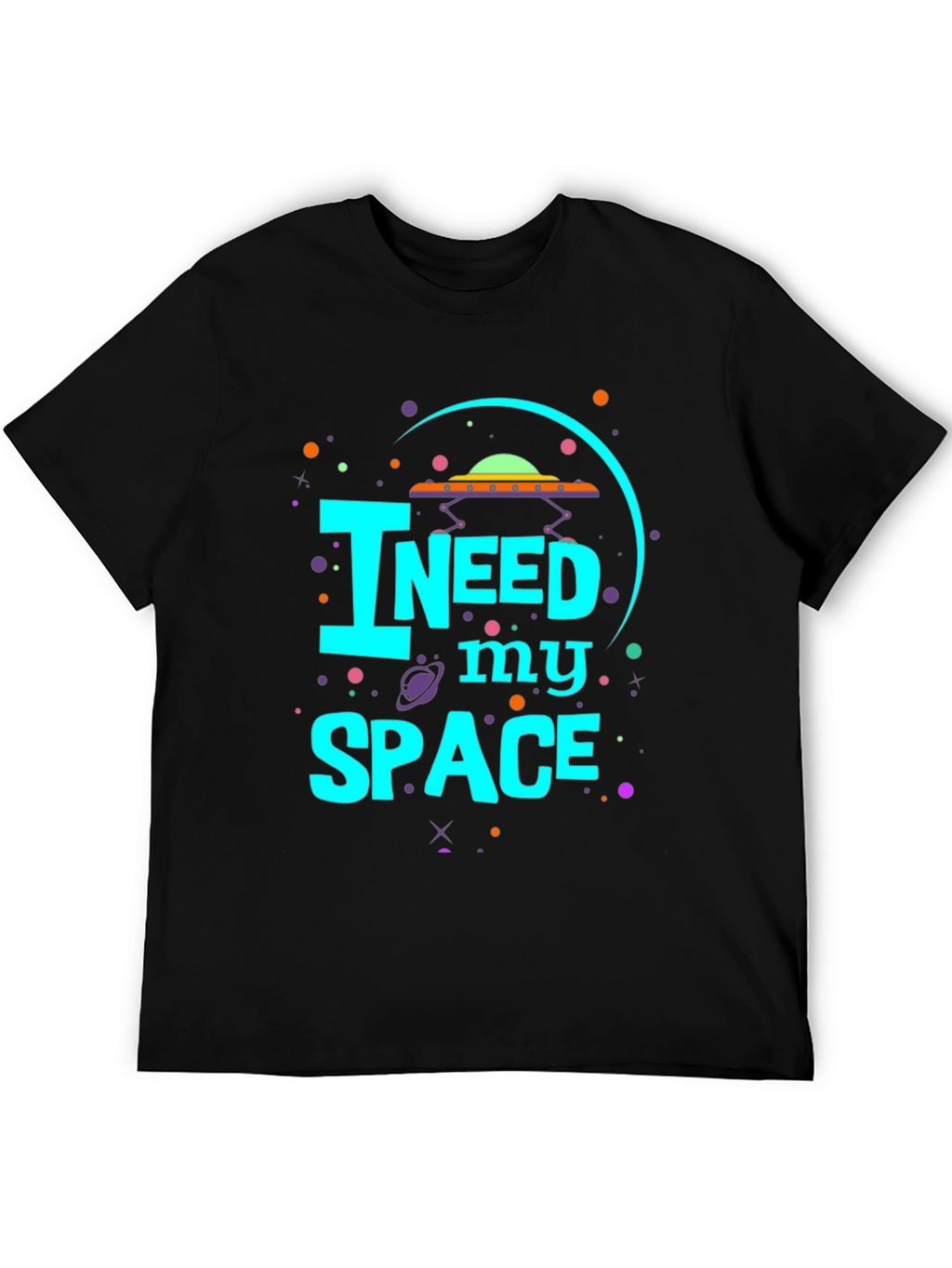 I Need My Space Graphic Tee - UFO Design