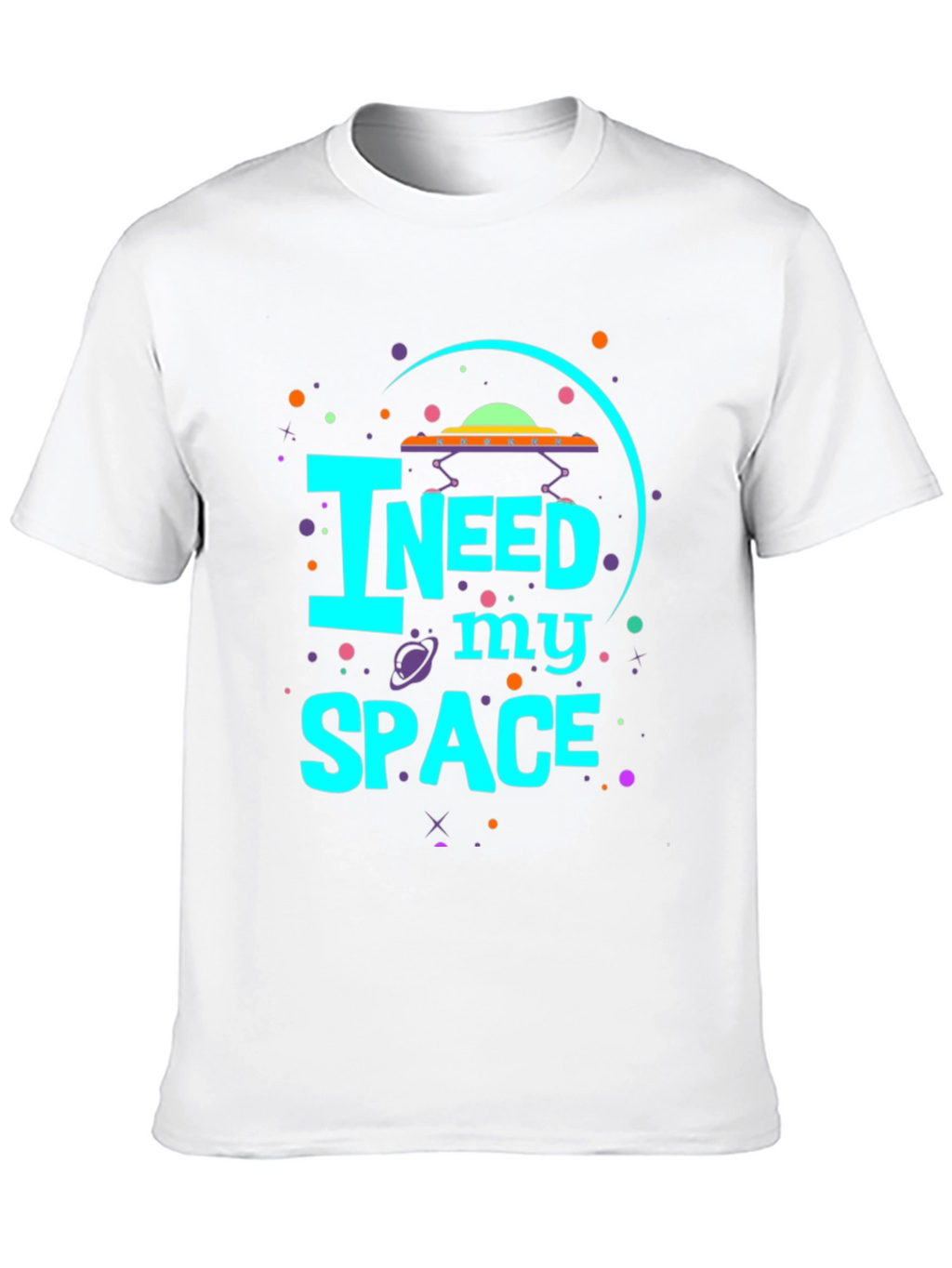 I Need My Space Graphic Tee - UFO Design