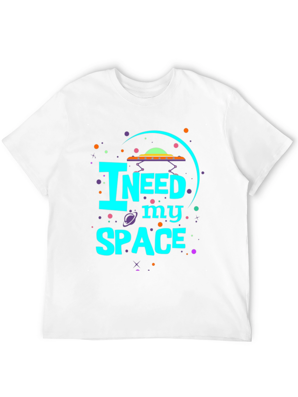 I Need My Space Graphic Tee - UFO Design