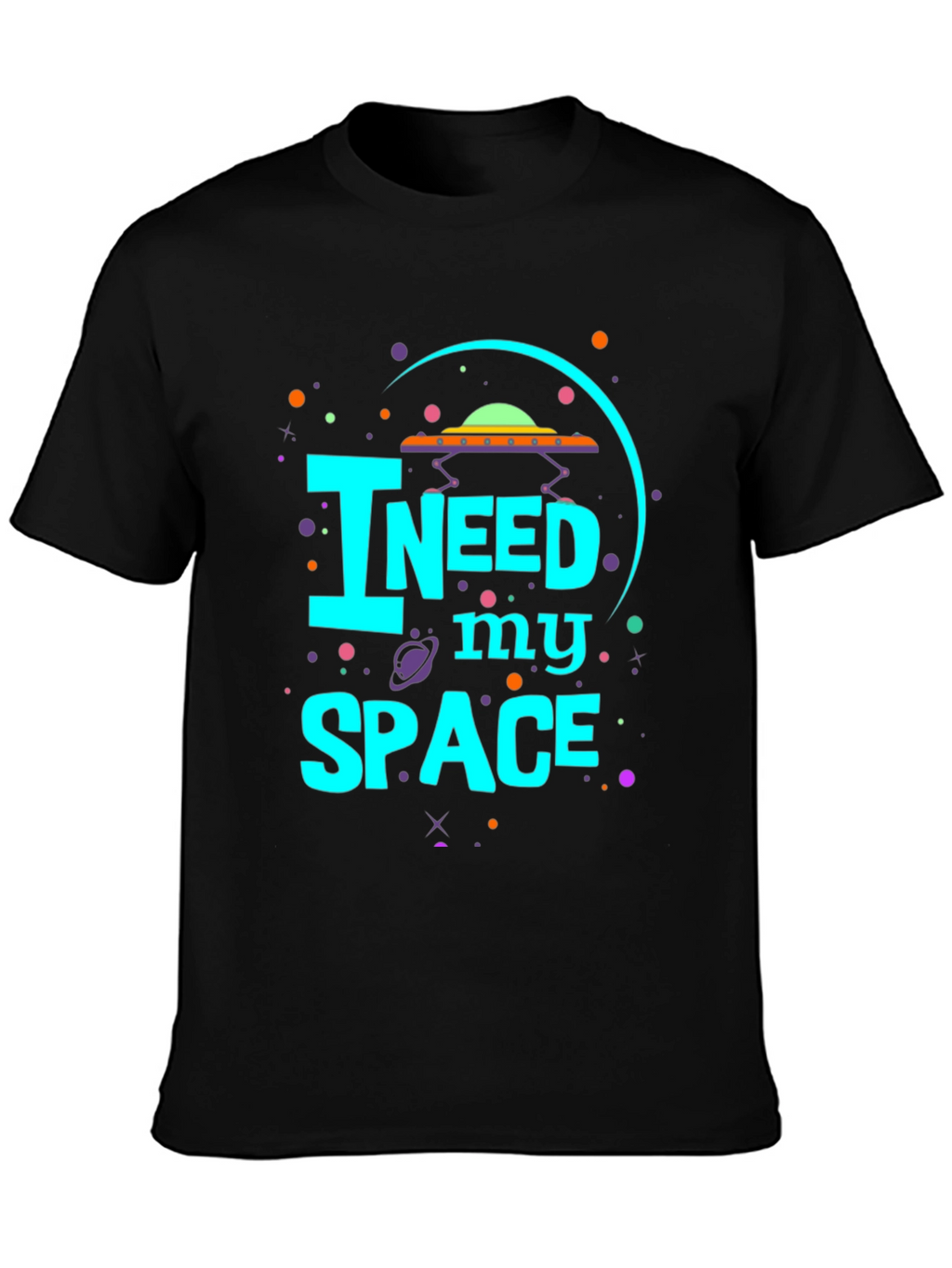 I Need My Space Graphic Tee - UFO Design