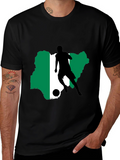 Nigeria Soccer Silhouette T-Shirt