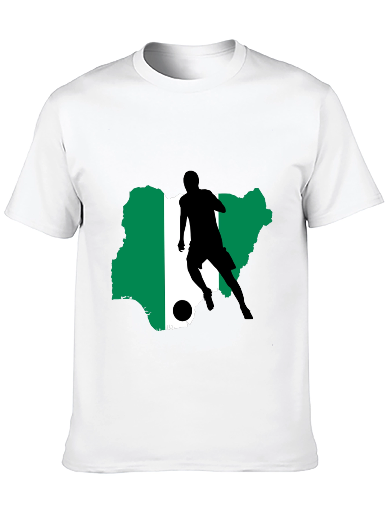 Nigeria Soccer Silhouette T-Shirt