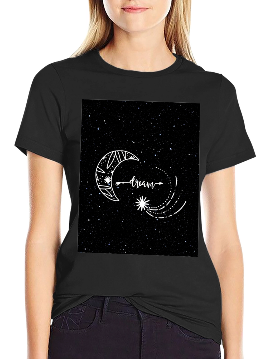 Dreamy Starry Night Graphic T-Shirt