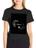 Dreamy Starry Night Graphic T-Shirt