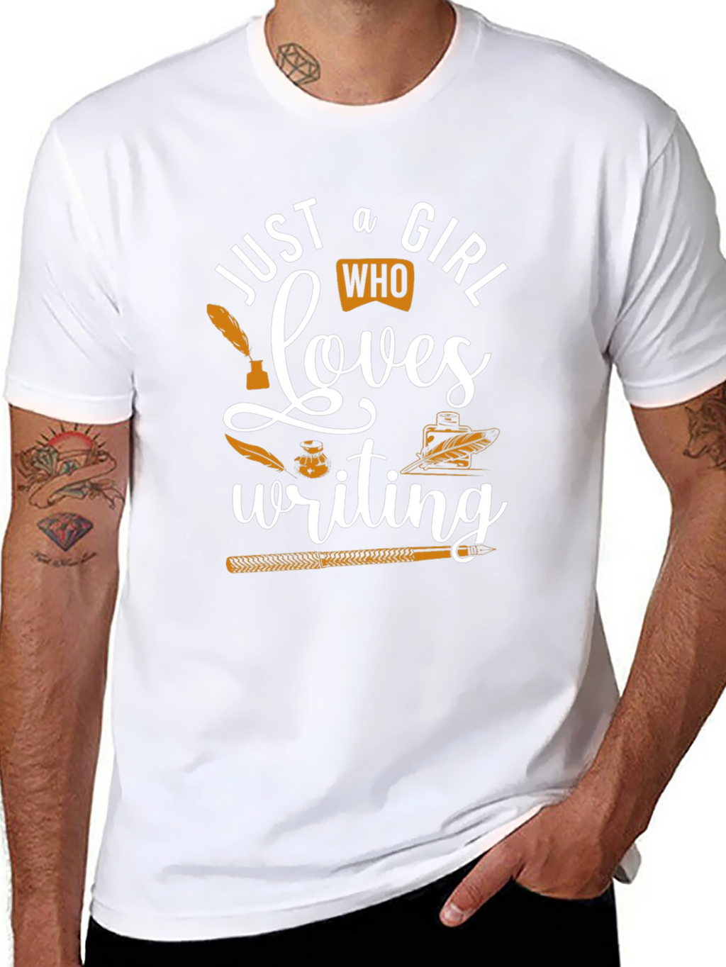 Just A Girl Who Loves Writing T-Shirt