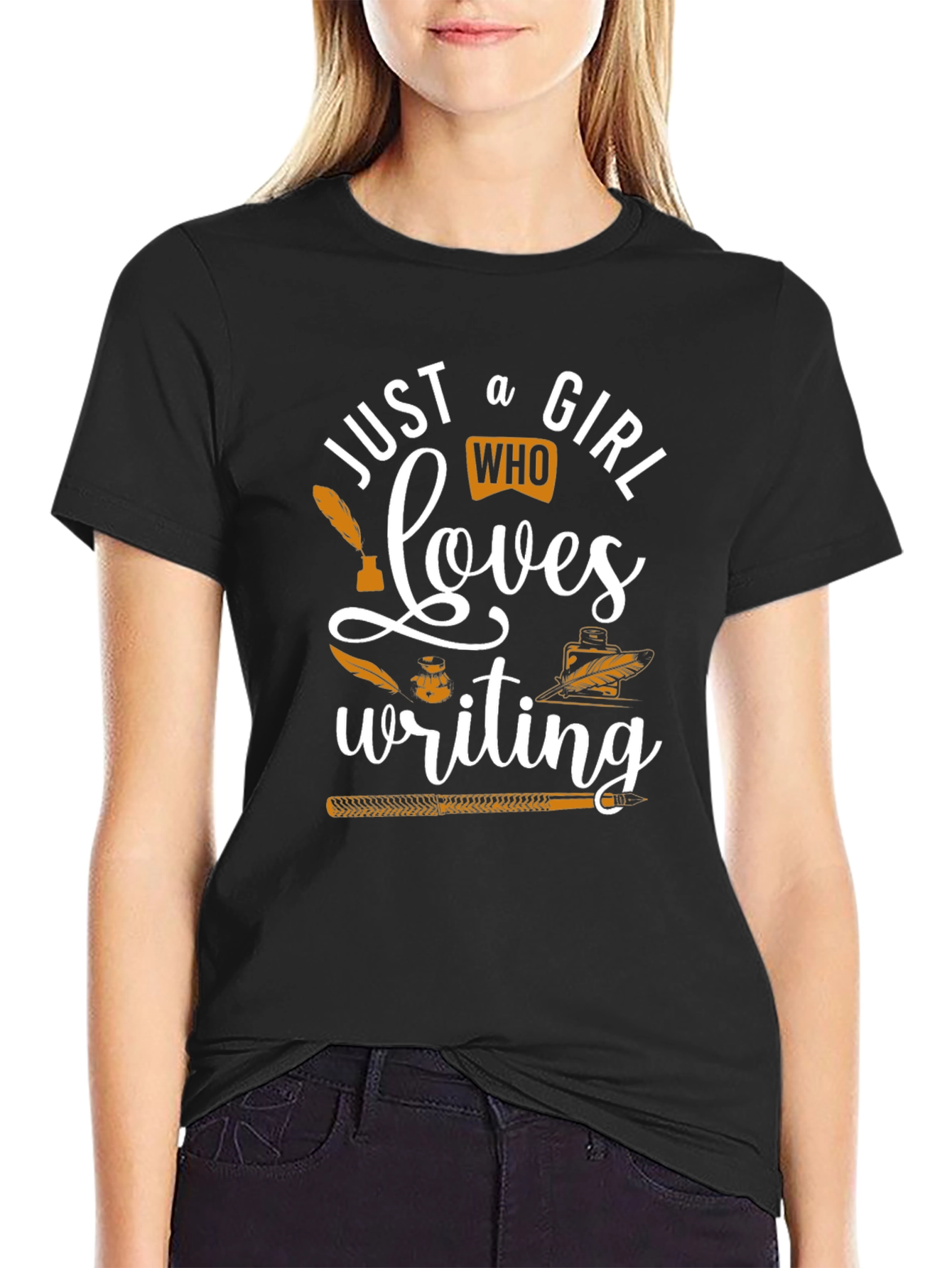 Just A Girl Who Loves Writing T-Shirt