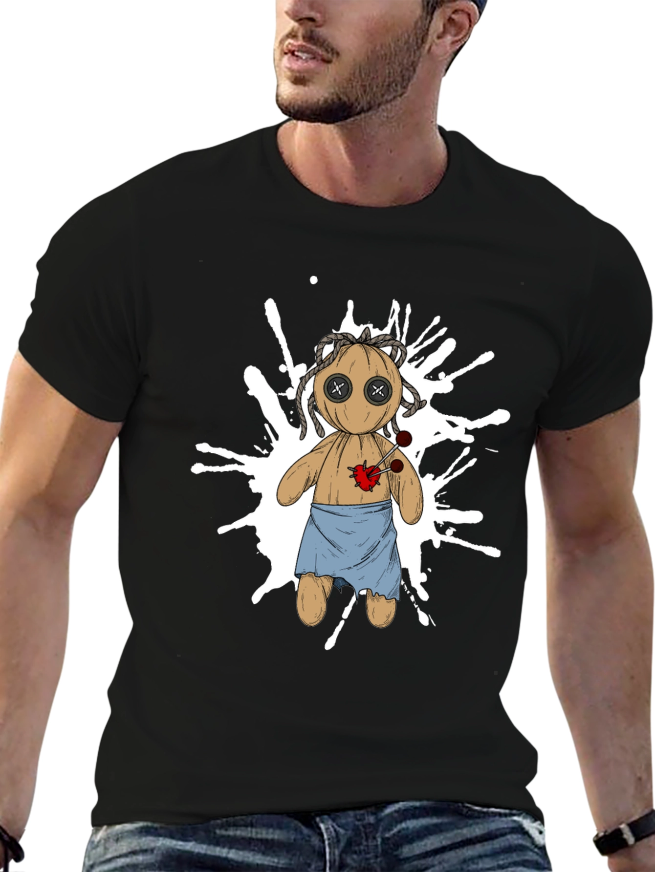Voodoo Doll Graphic T-Shirt - Unique Streetwear
