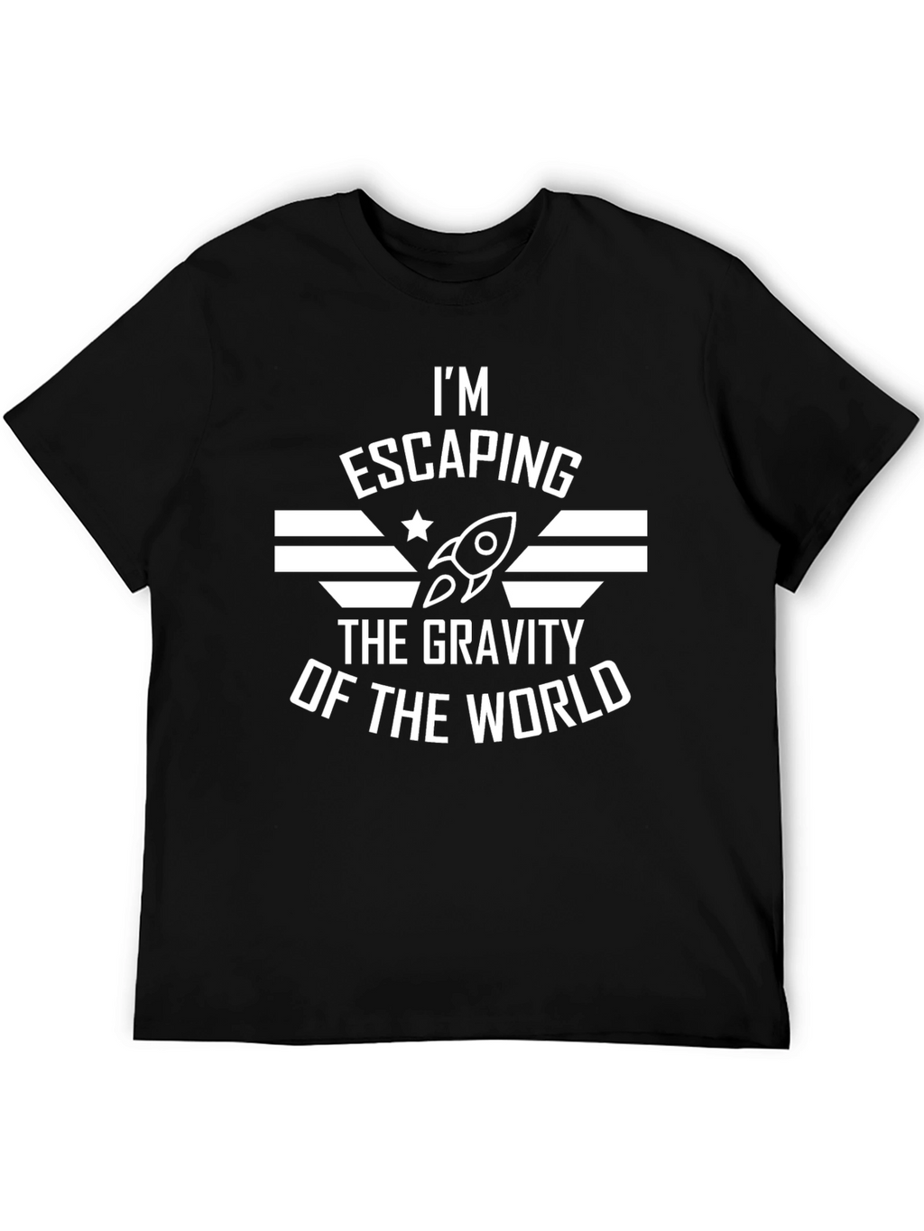 Escaping Gravity Graphic Tee - Space Rocket T-Shirt