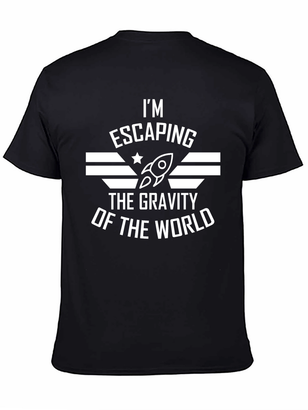 Escaping Gravity Graphic Tee - Space Rocket T-Shirt