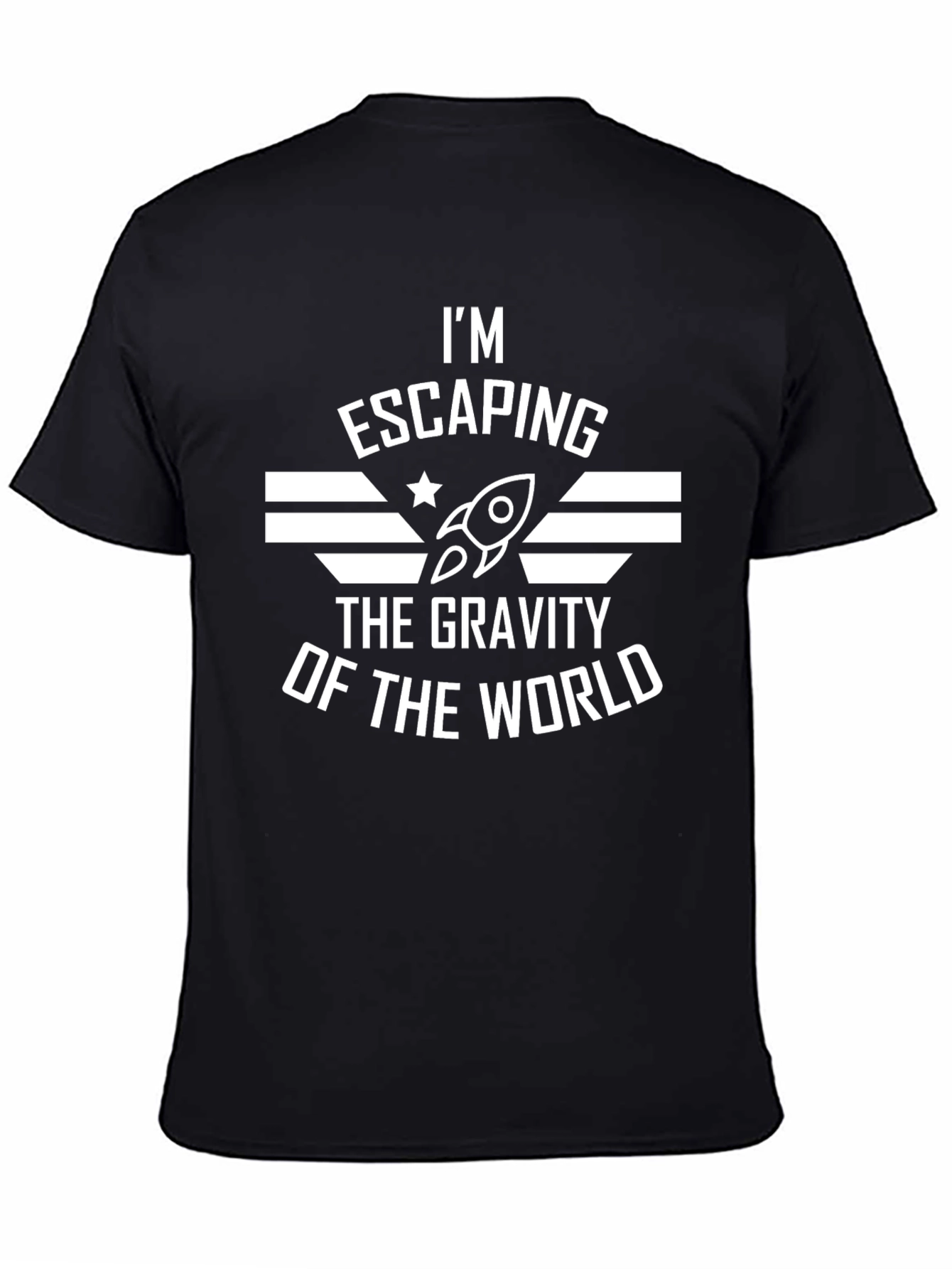 Escaping Gravity Graphic Tee - Space Rocket T-Shirt