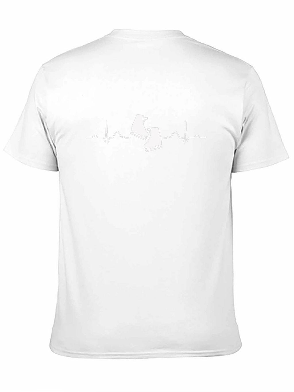 Ice Skating Heartbeat T-Shirt - Black