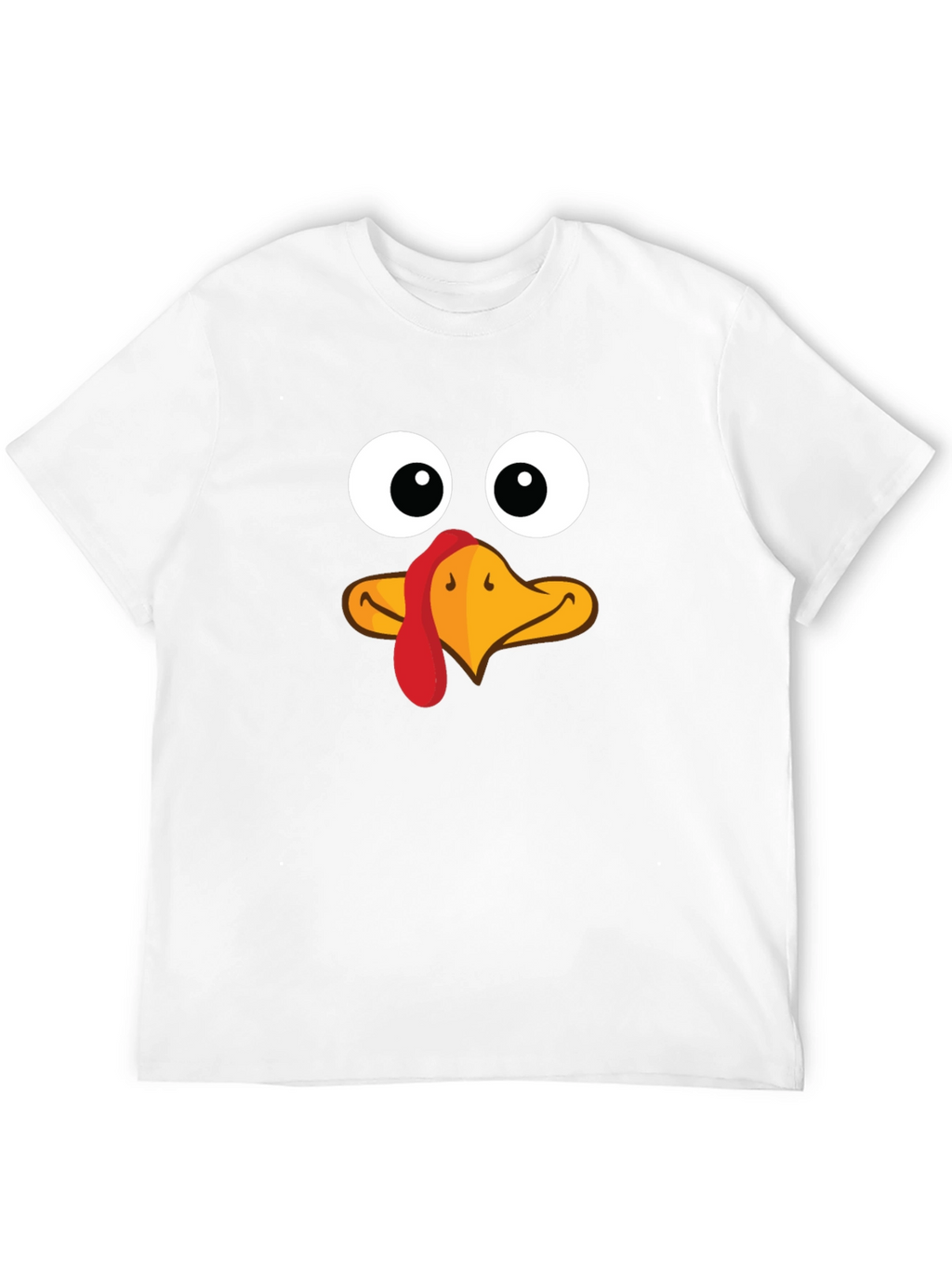 Funny Turkey Face Thanksgiving T-Shirt
