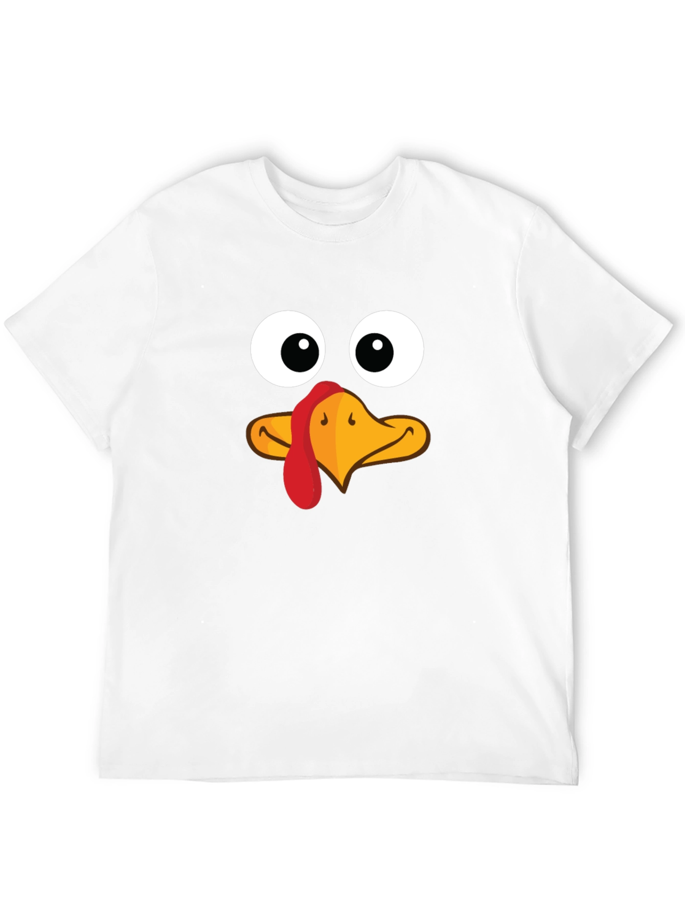 Funny Turkey Face Thanksgiving T-Shirt
