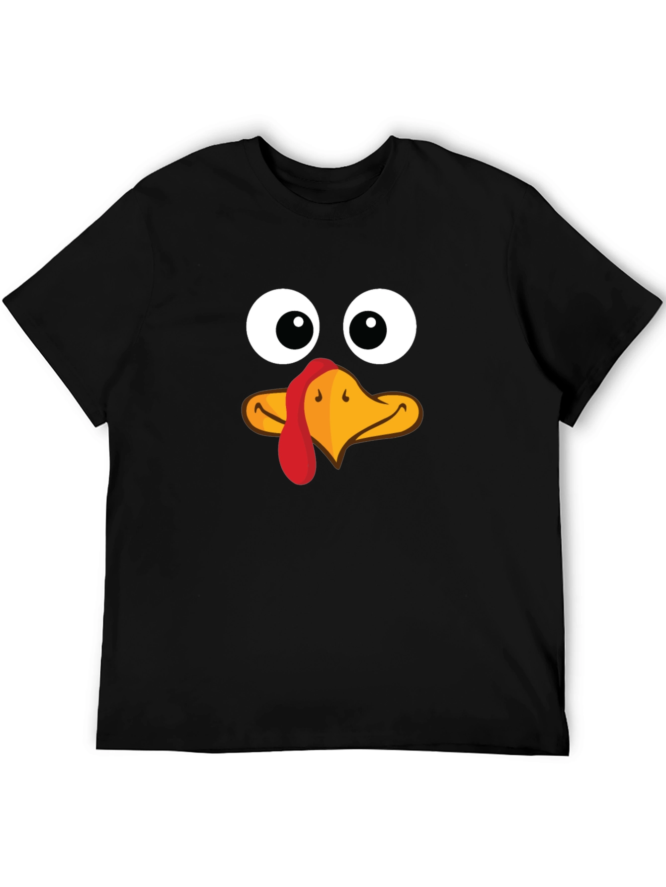Funny Turkey Face Thanksgiving T-Shirt