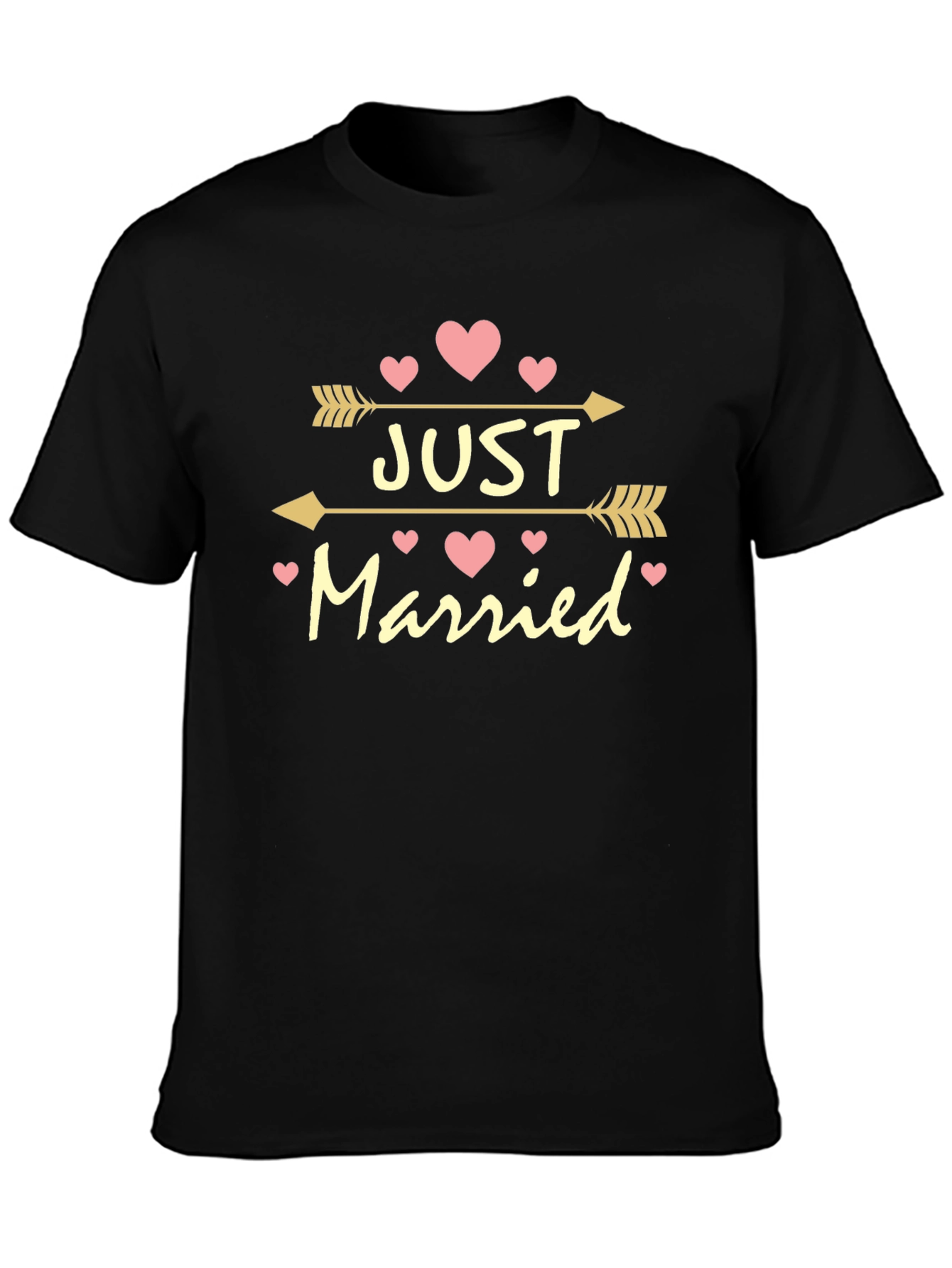 Just Married Arrow Heart Tee - Perfect Wedding Gift!